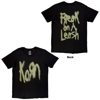 Korn T-Shirt: Freak On A Leash (Black) (Back Print)