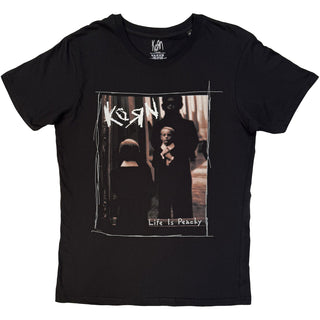 Korn T-Shirt: Life Is Peachy Scribbles (Black)