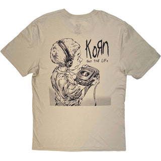 Korn T-Shirt: Got The Life (Sand) (Back Print)