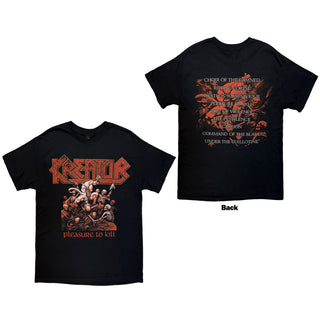 Kreator T-Shirt: Pleasure To Kill (Black) (Back Print)