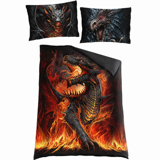 Spiral Duvet Set: Draconis (Black)