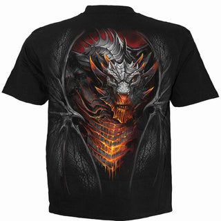 Spiral T-Shirt: Draconis (Black) (Back Print)
