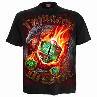 Spiral T-Shirt: Dungeon Master (Black) (Back Print)