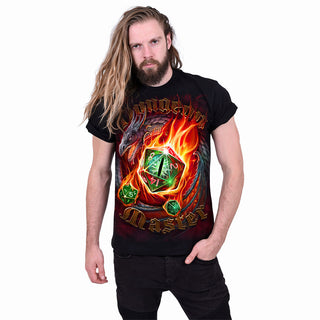 Spiral T-Shirt: Dungeon Master (Black) (Back Print)