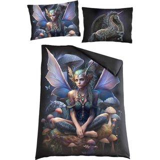 Spiral Duvet Set: Magical (Black)