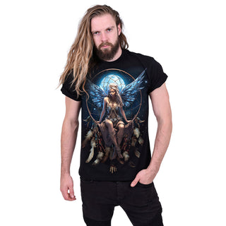 Spiral T-Shirt: Moon Fairy (Black) (Back Print)