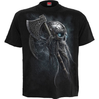 Spiral T-Shirt: Viking Rampage (Black) (Back Print)