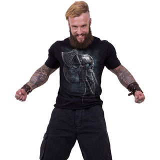 Spiral T-Shirt: Viking Rampage (Black) (Back Print)