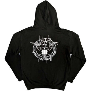 Lamb Of God Pullover Hoodie: Skeleton Eagle (Back Print)