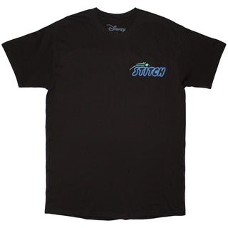 Disney Unisex T-Shirt: Stitch Handstand (Black) (Back Print)