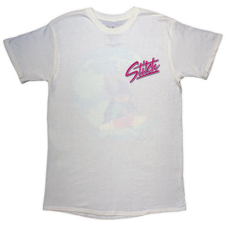 Disney Unisex T-Shirt: Stitch Surf (Natural) (Back Print)