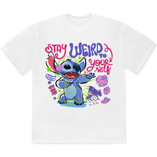 Disney T-Shirt: Lilo & Stitch - Stay Weird To Yourself (White)
