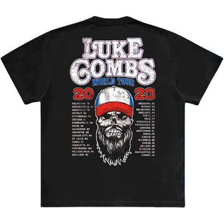 Luke Combs T-Shirt: Tour '23 Skull (Back Print & Ex-Tour)