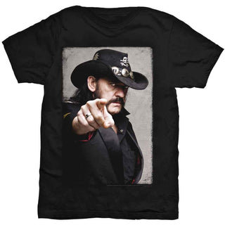 Lemmy T-Shirt: Pointing Photo (Back Print)