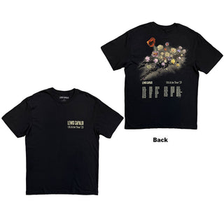 Lewis Capaldi T-Shirt: Flowers UK Tour '25 (Black) (Back Print) (Ex-Tour)
