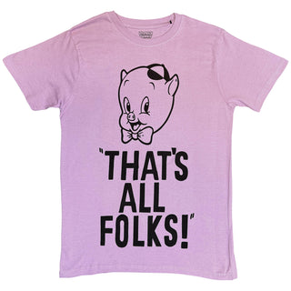 Looney Tunes T-Shirt: That's All Folks (Purple)