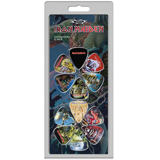 Iron Maiden Plectrum Pack: Album Covers 12-Pack (Multicolour)