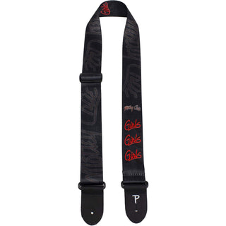 Motley Crue Guitar Strap (Poly): Girls, Girls, Girls (Black)