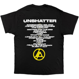 Linkin Park T-Shirt: Unshatter Tracklist (Black) (Back Print)