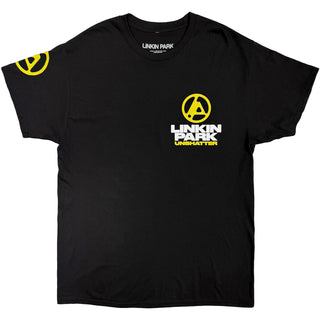 Linkin Park T-Shirt: Unshatter Pocket (Black) (Back Print)