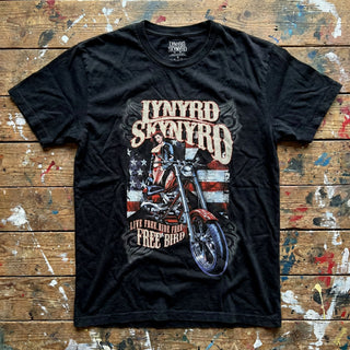 Lynyrd Skynyrd Carbon T-Shirt: Ride Free (Black)