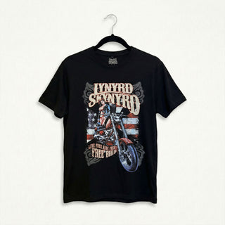 Lynyrd Skynyrd Carbon T-Shirt: Ride Free (Black)