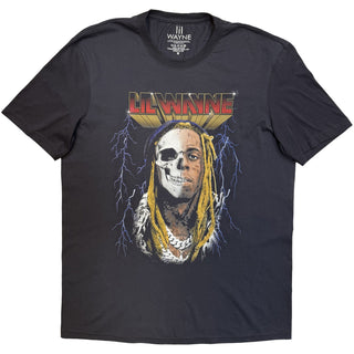 Lil Wayne T-Shirt: Lightning Art (Charcoal Grey)