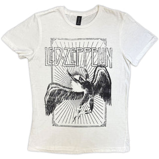 Led Zeppelin Ladies Slim Fit T-Shirt: Icarus Burst