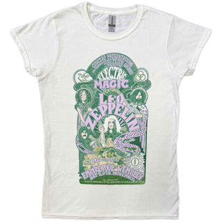 Led Zeppelin Ladies Slim Fit T-Shirt: Electric Magic