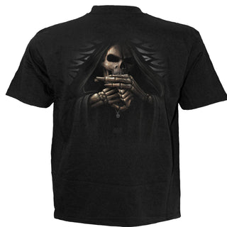 Spiral T-Shirt: Bone Finger (Black) (Back Print)
