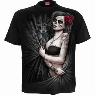 Spiral T-Shirt: Dead Love (Black) (Back Print)