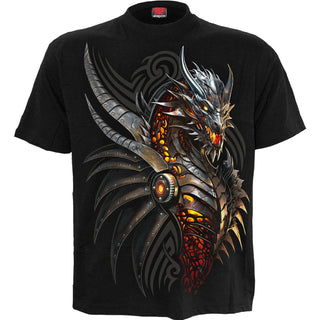 Spiral T-Shirt: Razor Back (Black) (Back Print)