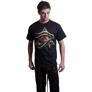 Spiral T-Shirt: Evil Eye (Black) (Back Print)