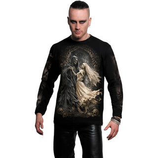 Spiral Long Sleeve T-Shirt: Last Dance (Black) (Back & Sleeve Print)