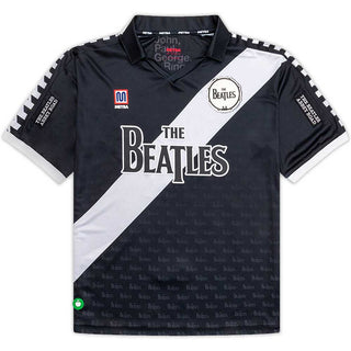 The Beatles Unisex Jersey T-Shirt: Meyba Sash (Black)
