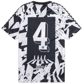 The Beatles Unisex Jersey T-Shirt: Meyba Abbey Road Crossing All-Over-Print (Black & White)