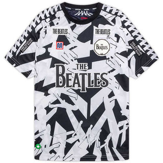 The Beatles Unisex Jersey T-Shirt: Meyba Abbey Road Crossing All-Over-Print (Black & White)
