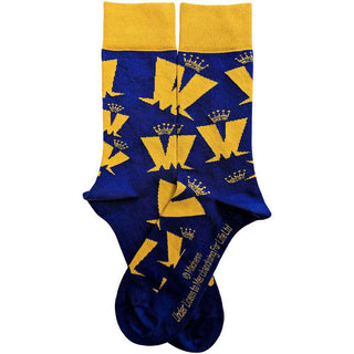 Madness Ankle Socks: Crown & M Pattern