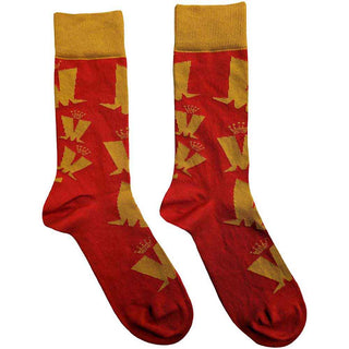 Madness Unisex Ankle Socks: Crown & M Pattern