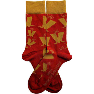 Madness Ankle Socks: Crown & M Pattern