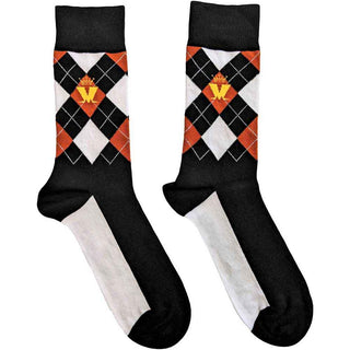 Madness Unisex Ankle Socks: Crown & M Brown Diamond