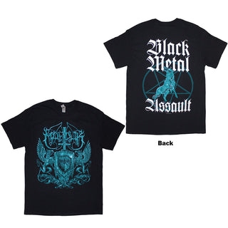 Marduk T-Shirt: Black Metal Assault (Black) (Back Print)