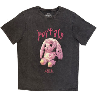 Melanie Martinez Stone Wash T-Shirt: Portals Bunny (Charcoal Grey)