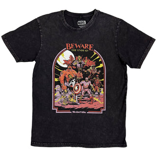 Marvel Comics Stone Wash T-Shirt: We Don't Bite (Black)