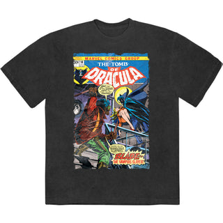 Marvel Comics Stone Wash T-Shirt: Tomb Of Dracula (Black)
