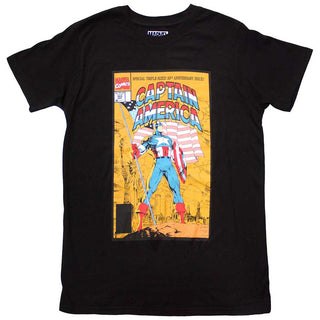 Marvel Comics Unisex T-Shirt: Captain America 50th Comic Cover