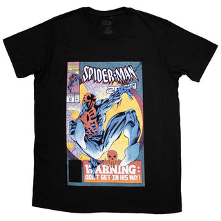 Marvel Comics Unisex T-Shirt: Spider-Man Warning Comic Cover