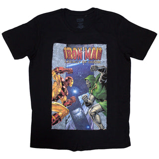 Marvel Comics Unisex T-Shirt: Iron Man vs Dr Doom