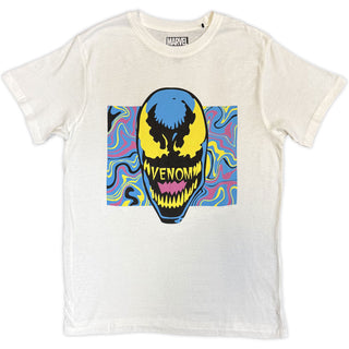 Marvel Comics T-Shirt: Venom Psych Head (White)