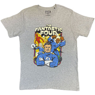 Marvel Comics T-Shirt: Fantastic Four Montage (Grey)